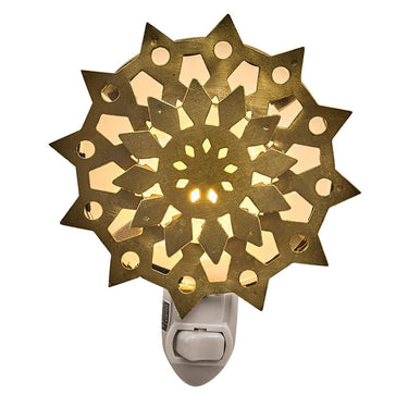 Gold Snowflake Night Light - Park Designs - The Fox Decor